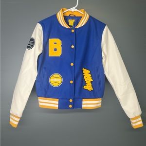 Daisy Varsity Jacket Blue & White / S